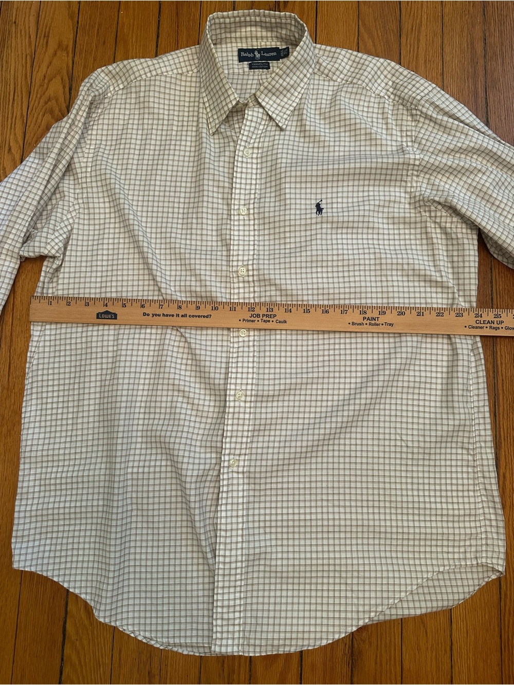Ralph Lauren Yarmouth Men's 100% Cotton Button Down Dress Shirt 16.5 34/35 1122 - Picture 6 of 11